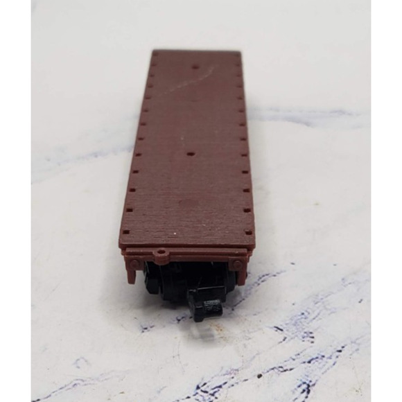 Southern Pacific Flat Car 497866 High Speed N Scale Train Car With Trailer - Picture 4 of 13